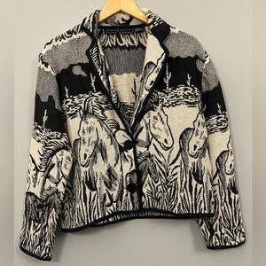 Vintage 90’s Western Tapestry Horse Cactus New Identity Small